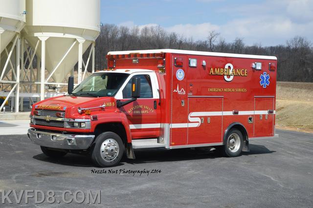 Ambulance 8 - Chevrolet / Horton Ambulance Type 3. Originally from Parkesburg. Retired in 2020. Traded-In for new unit. 